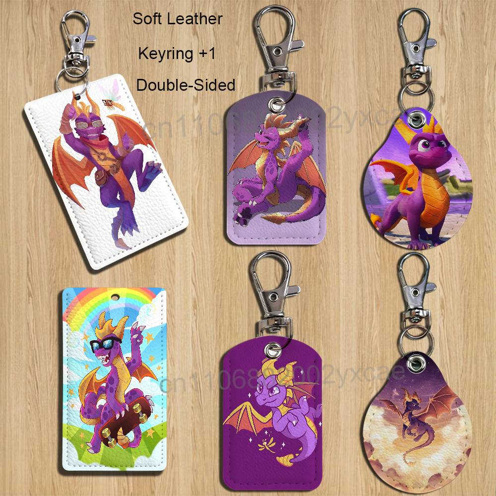 Lanyard Badge Holder - 게임 스파이로 더 드래곤 스팍스 가죽