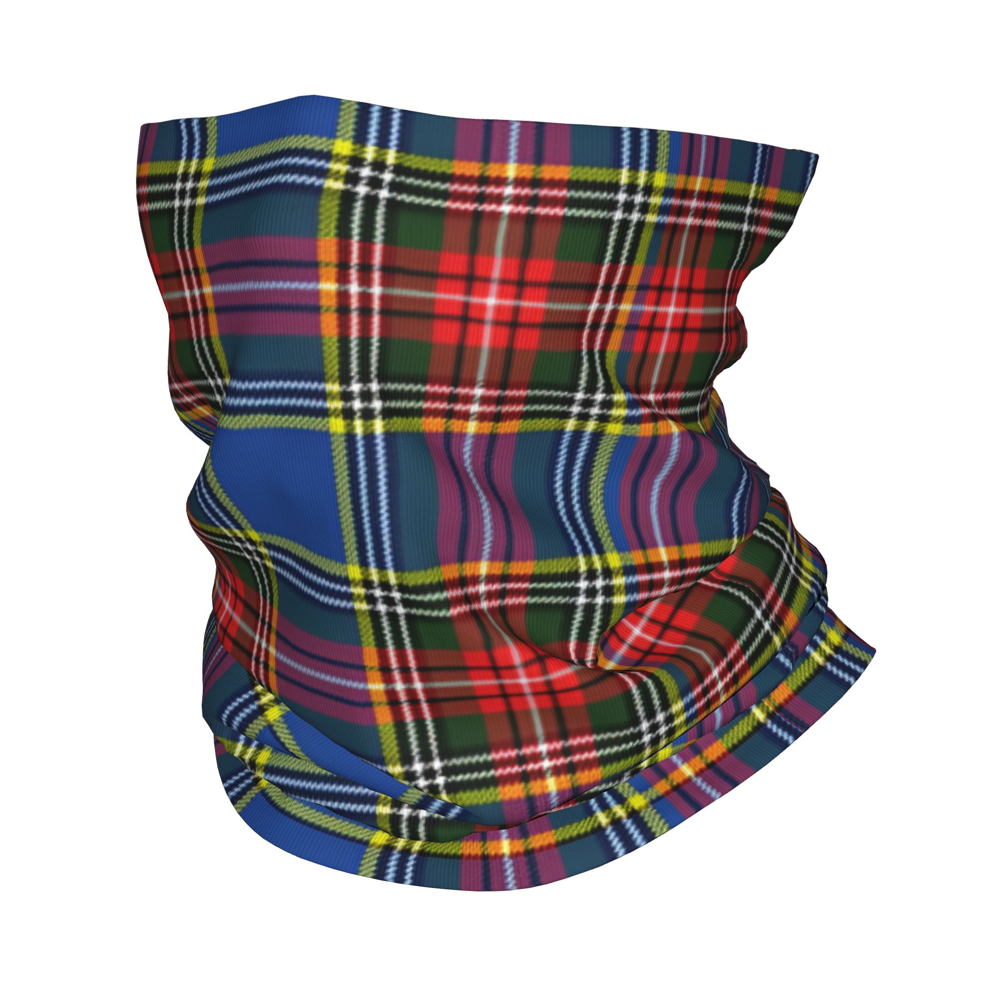 Neck Warmer Tube - 맞춤형 로얄 타탄 체크 겨울 헤드밴드