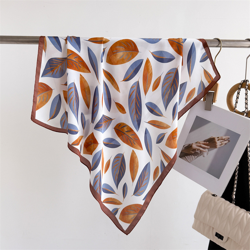 Scarf Silk Square - 럭셔리 브랜드 프린트 70cm 스퀘어 스카프