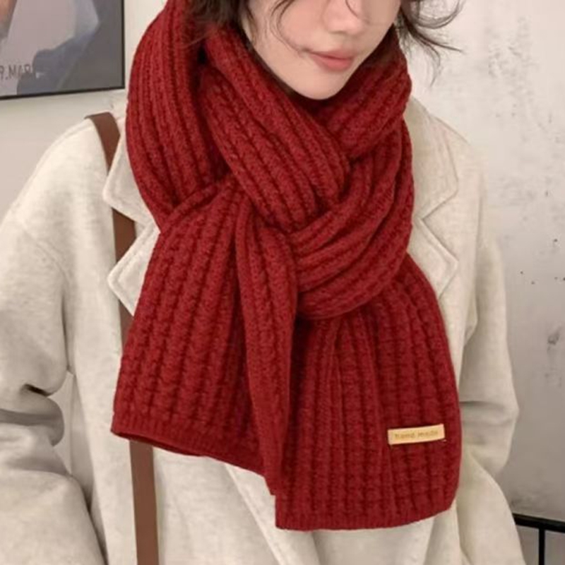 두꺼운 케이블 니트 따뜻한 캐시미어 스카프 넥커치프 겨 - Muffler Men Wool 리뷰 및 가격