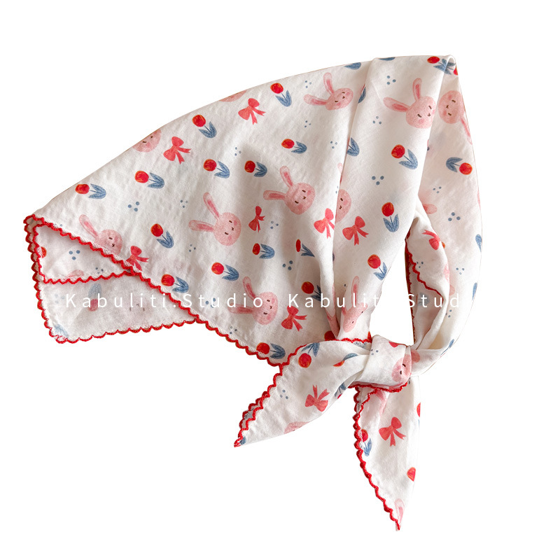 코튼 린넨 스퀘어 스카프 58cm 꽃무늬 프린트 고품질 - Head Wrap Turban 리뷰 및 가격