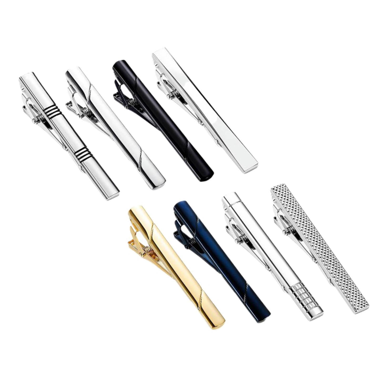 8x 타이 클립 심플 유니버설 맞춤형 금속 홀더 클래스 - Tie Bar Set Gift 리뷰 및 가격