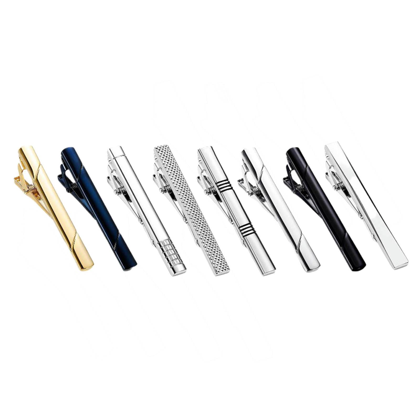 8x 타이 클립 심플 유니버설 맞춤형 금속 홀더 클래스 - Tie Bar Set Gift 리뷰 및 가격
