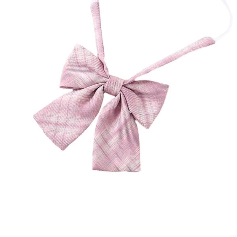 여성 사전 묶인 넥타이 핑크 체크 무늬 넥타이 학교 유 - Bow Tie Pre Tied 리뷰 및 가격