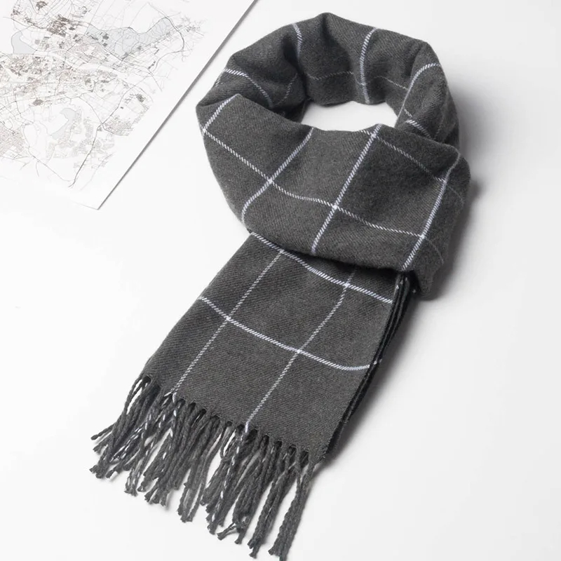 2023 새로운 겨울 남성 스카프 따뜻한 캐시미어 스카 - Muffler Men Wool 리뷰 및 가격