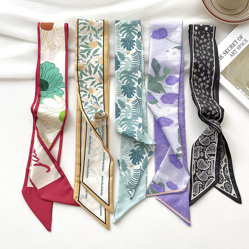 새로운 럭셔리 브랜드 모델 작은 실크 스카프 여성 헤어 - Silk Neck Scarf 리뷰 및 가격