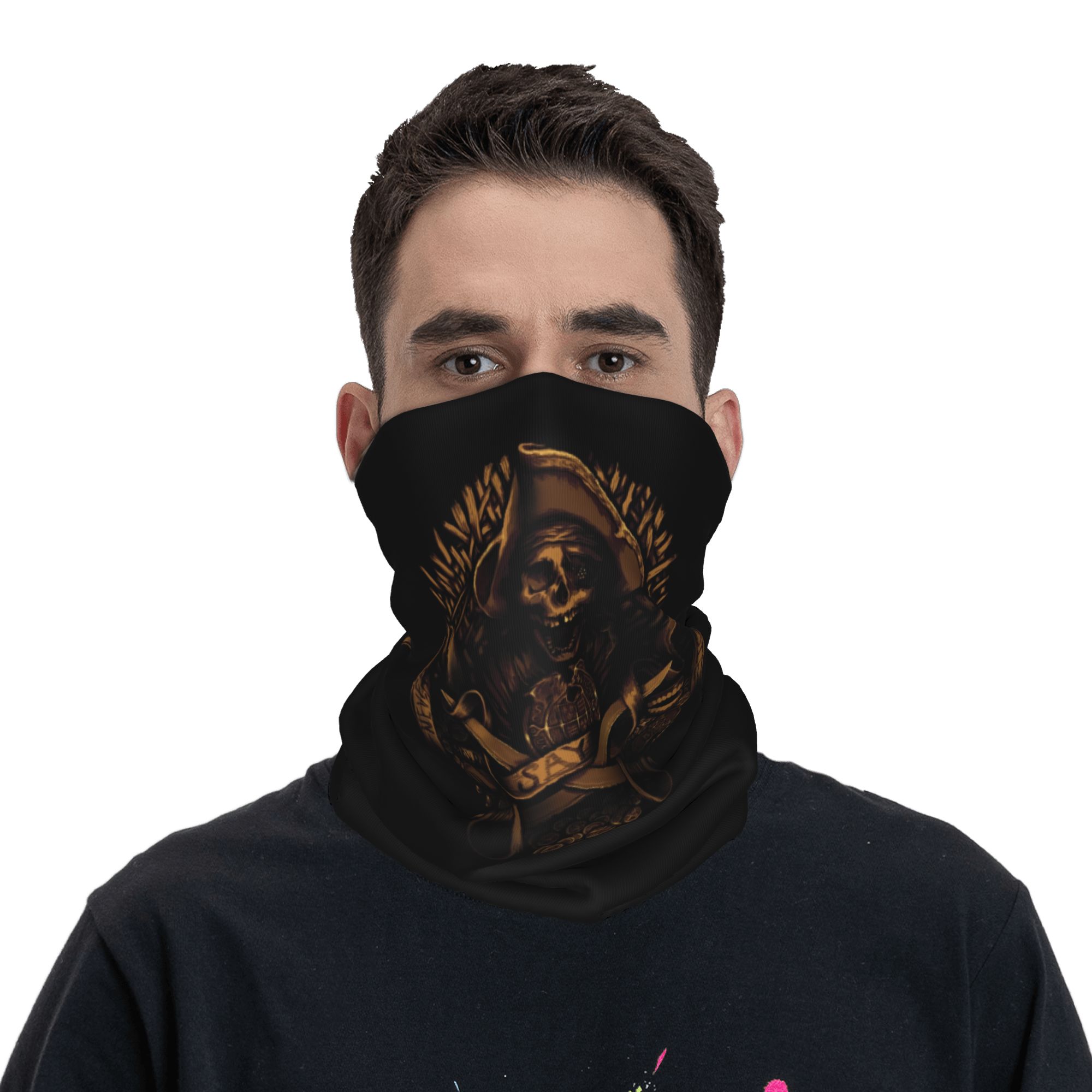 커스텀 네버 세이 다이 해적 해골 반다나 넥 워머 여성 - Neck Warmer Tube 리뷰 및 가격